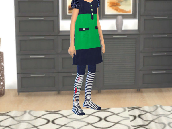 Sims 4 — Footed Tights (Brightest in Class) by oldmanjenny — Footed tights, base game, one swatch