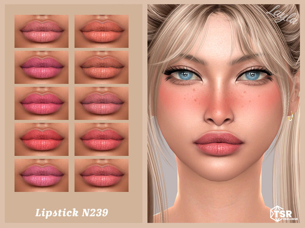 Sims 4 — Lipstick N239 by Layla — Previews were made using HQ Mod