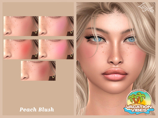 Sims 4 — VacationVibes Peach Blush by Layla — Previews were made using HQ Mod