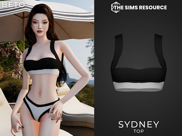 Sims 4 — Sydney (Top) by Beto_ae0 — Minimalist swimsuit for women, enjoy it