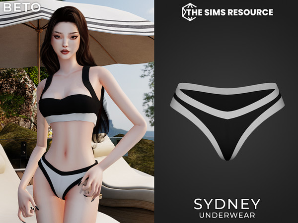 Sims 4 — Sydney (Underwear) by Beto_ae0 — Minimalist swimsuit for women, enjoy it