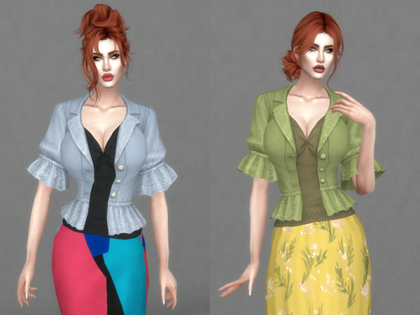 Sims 4 — BraverrinPixieDustJacket.package by BraverrinDesigns — Magically mix and match your separates!