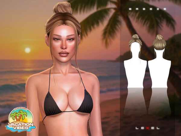 Sims 4 — LEXEL - Breeze adult hairstyle by LEXEL_s — 30 swatches