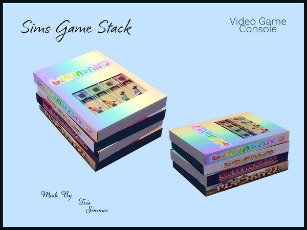 Sims 4 — Sims Game Stack by TrisSims7 — Sims Game Stack (Totally Legit Console) What's better than a stack of chaotic,