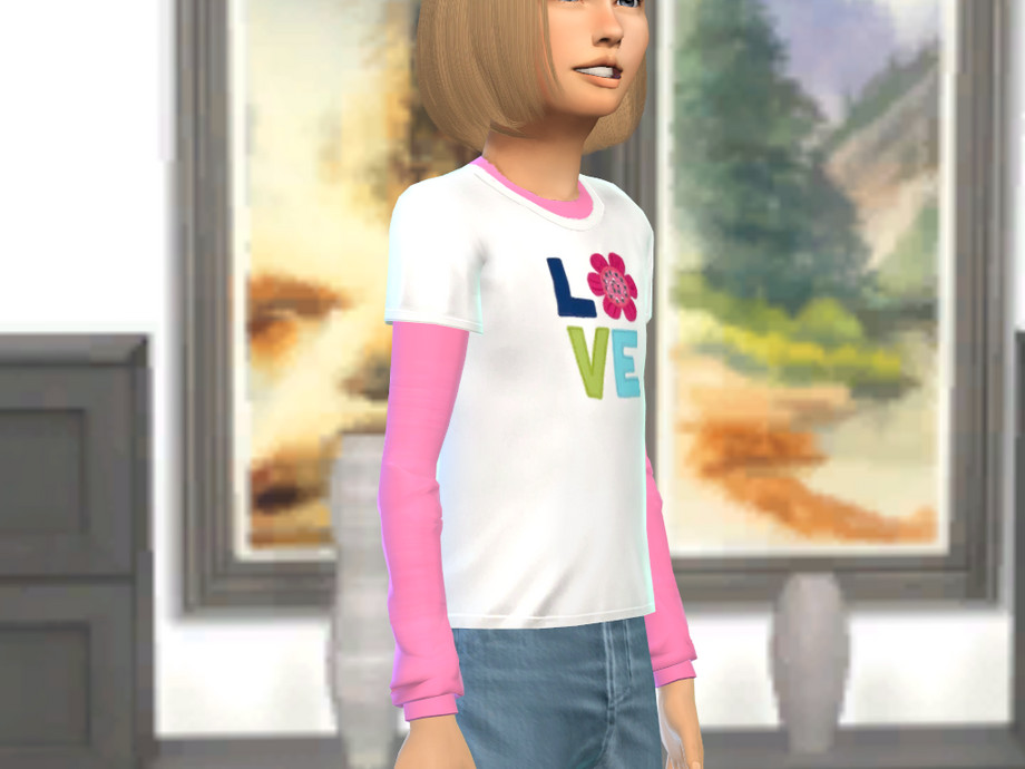 The Sims Resource | Accessory Shirt Recolor (Brightest in Class)