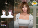 Sims 4 — (VACATION VIBES)S-Club_070825_ updo hairstyle by S-Club — updo hairstyle hope you like, thank you.