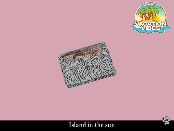 Sims 4 — Island in the sun - Credit card holder by siomisvault — Hello out there! This is my Island in the sun set, based