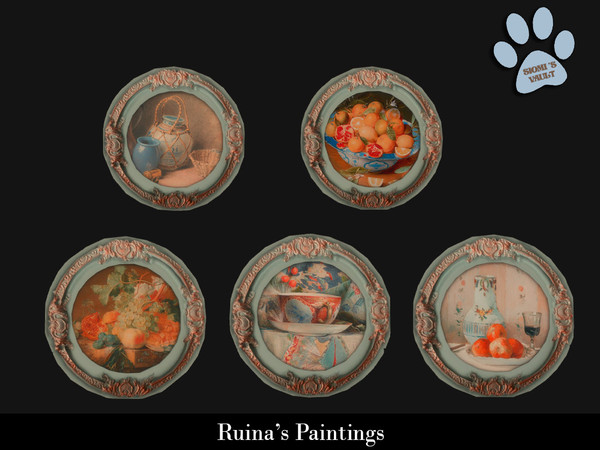 Sims 4 — Ruina's Paintings - Painting #02 by siomisvault — Sometimes the lil Goth Burton in me wants to come out so here
