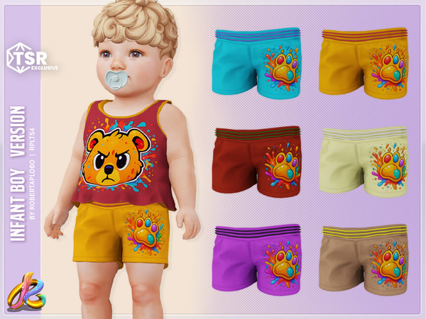 Sims 4 — Boy Bottom 317 -Infant by RobertaPLobo — Bottom 317 - Infant Boy version - TS4