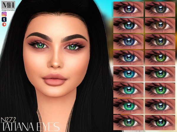 Sims 4 — Tatiana Eyes N272 by MagicHand — Luminous eyes for males and females in 16 colors - HQ Compatible.