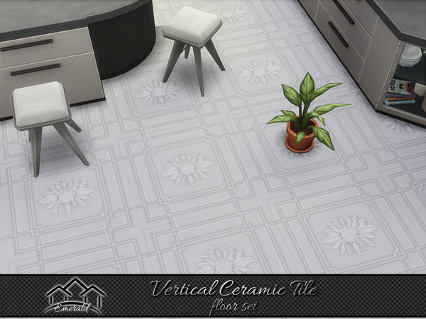 Sims 4 — Vertical Ceramic Tiles floor 6 by Emerald — Vertical tile is a choice for low maintenance and accent tile for