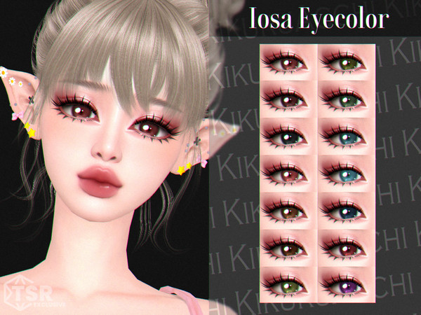 Sims 4 — Iosa Eyecolor by Kikuruacchi — - It is suitable for Female and Male. (Infant to Elder ) - 14 swatches - HQ