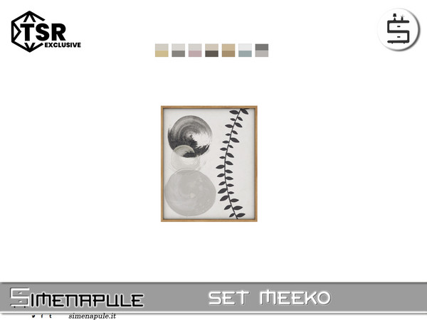 Sims 4 — [SeN4] Set Meeko - Painting by Simenapule — Set MeekoSet MeekoSet MeekoSet Meeko