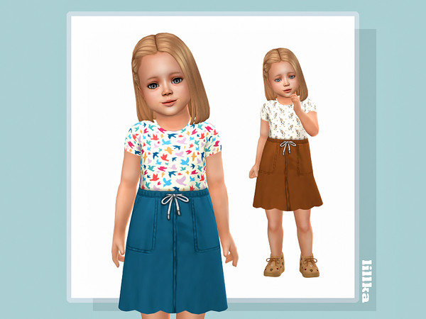 Sims 4 — Marja Dress by lillka — 6 swatches