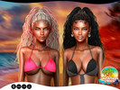 Sims 4 — Vacation Vibes - Dieula - Hairstyle by AurumMusik — Braided high ponytail with curly strands