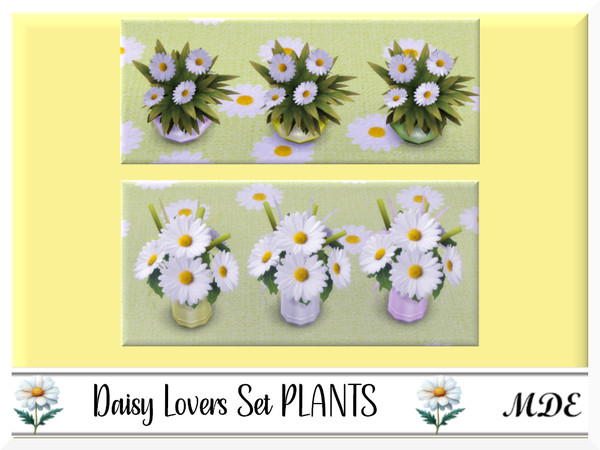 Sims 4 — MDE-Daisy Lovers_Vase02 by MDE — I have created this set for the daisy lovers, there are several items, please
