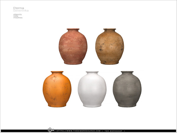 Sims 4 — Eterna - amphora 2 by Severinka_ — A set of furniture and decor for the design of the Mediterranean Patio. 9