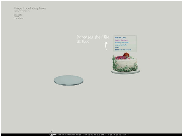 Sims 4 — Food frige stand glass small by Severinka_ — Stand glass small for storing cakes or varios food. From the set