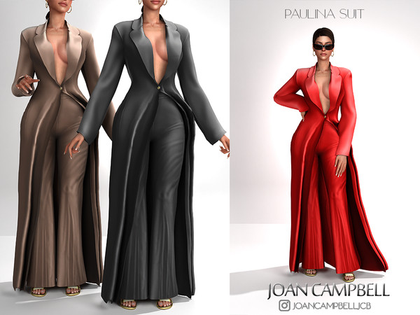 Sims 4 — PAULINA SUIT by Joan_Campbell_Beauty_ — 20 swatches Custom thumbnail Original mesh