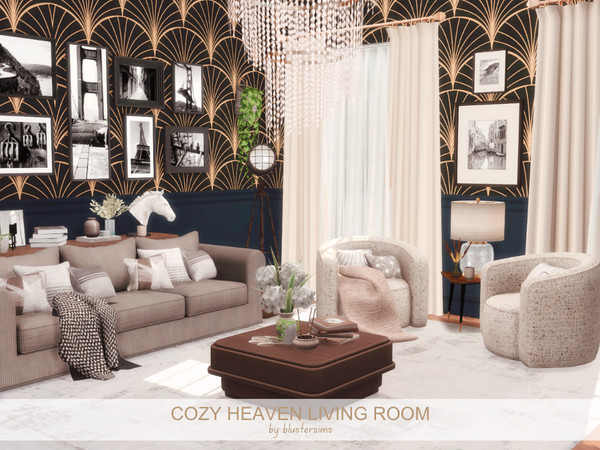 Sims 4 — Cozy Heaven Living Room by BlusterSims — Size: 6x6