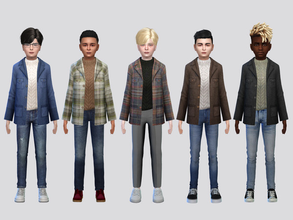 Sims 4 — Ardenn Coat Jacket Boys by McLayneSims — TSR EXCLUSIVE