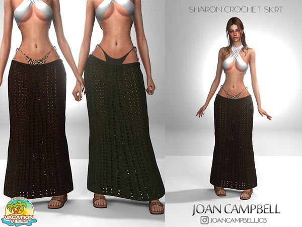 Sims 4 — SHARON CROCHET SKIRT by Joan_Campbell_Beauty_ — 6 swatches Custom thumbnail Original mesh