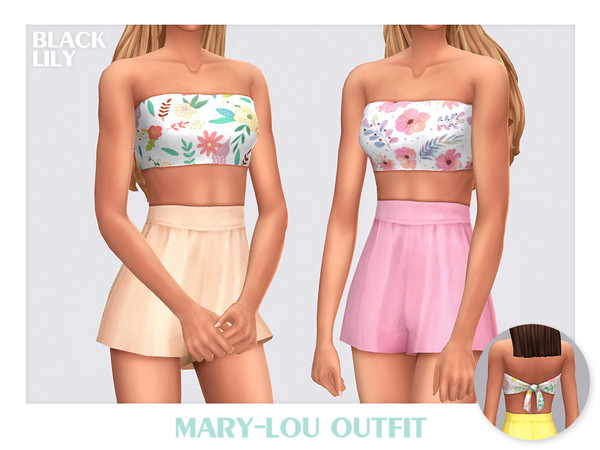 Sims 4 — Mary-Lou Outfit by Black_Lily — YA, A, Teen