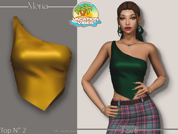 Sims 4 — VacationVibes_Top_2 by Mona — -New mesh-