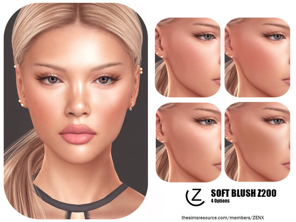Sims 4 — SOFT BLUSH Z200 by ZENX — All Age