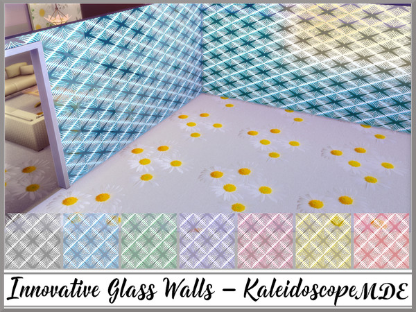 Sims 4 — MDE-Innovative Glass Walls_Kaleidoscope by MDE — To me, glass walls are the best feature so far and I like to