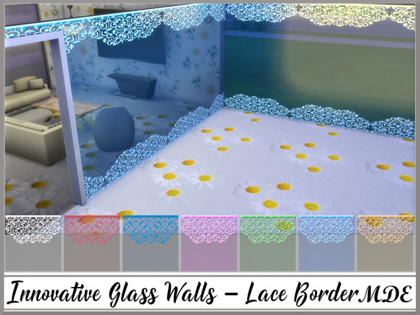 Sims 4 — MDE-Innovative Glass Walls_Lace Border by MDE — To me, glass walls are the best feature so far and I like to