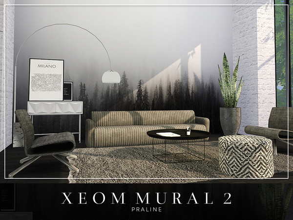 Sims 4 — XEOM Mural 2 by Pralinesims — By Pralinesims