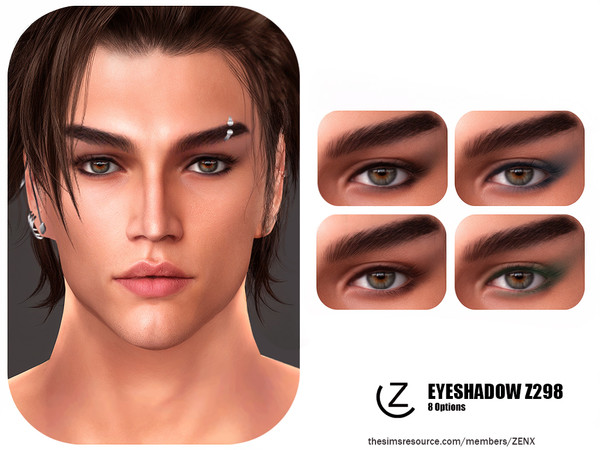 Sims 4 — EYESHADOW Z298 by ZENX — All Age