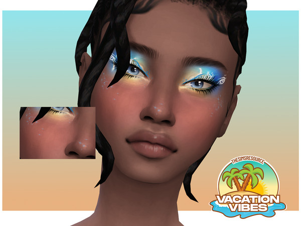 Sims 4 — Vacation Vibes Sunkissed Waves Highlighter by Sagittariah — base game compatible, 5 swatches, properly tagged,