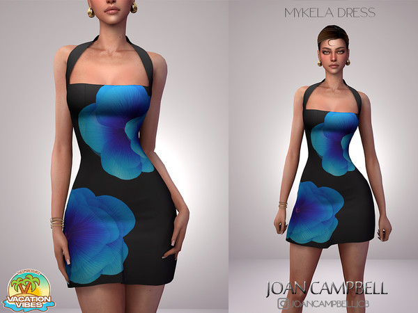 Sims 4 — MYKELA DRESS by Joan_Campbell_Beauty_ — 4 swatches Custom thumbnail Original mesh