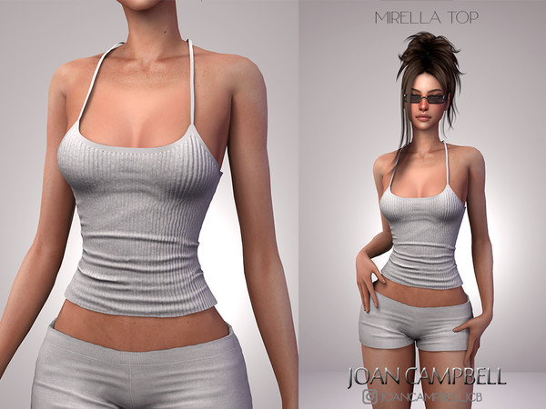Sims 4 — MIRELLA TOP by Joan_Campbell_Beauty_ — 10 swatches Custom thumbnail Original mesh