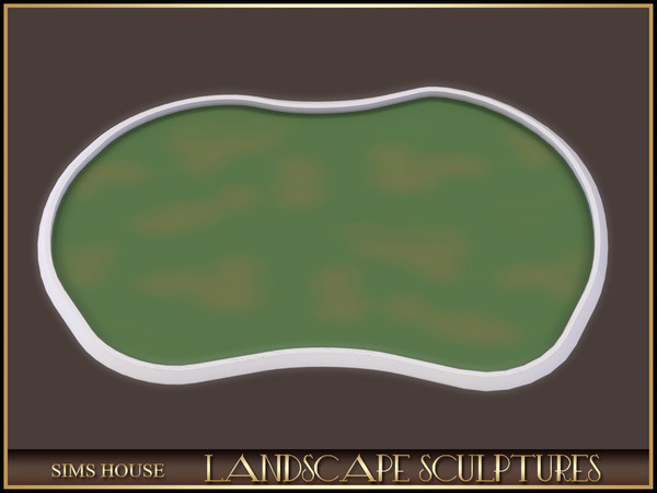 Sims 4 — Sims House OVAL LAWN | LANDSCAPE SCULPTURES by Sims_House — LANDSCAPE SCULPTURES
