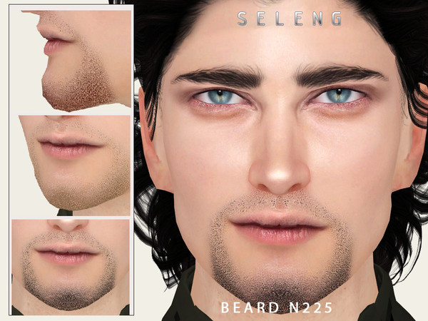 Sims 4 — Beard N225 by Seleng — HQ compatible beard with 21 colours, available for Teen to Elder.