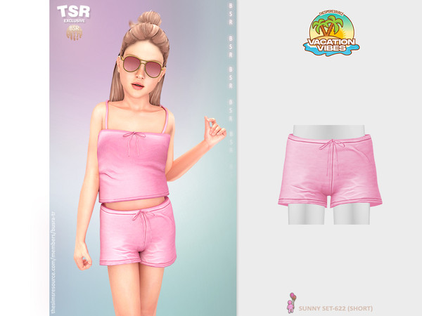 Sims 4 — ChildF - SUNNY SET-622 (SHORT) BD1583 by busra-tr — 10 colors Child