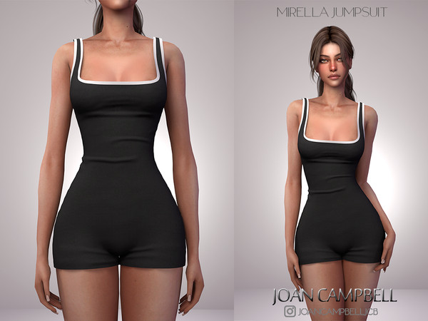 Sims 4 — MIRELLA JUMPSUIT by Joan_Campbell_Beauty_ — 8 swatches Custom thumbnail Original mesh