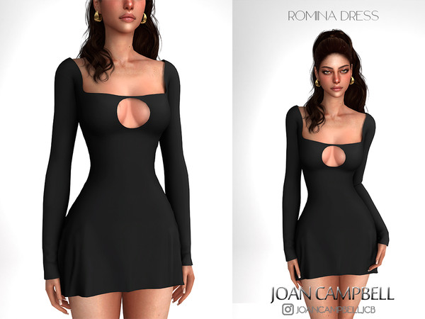 Sims 4 — ROMINA DRESS by Joan_Campbell_Beauty_ — 6 swatches Custom thumbnail Original mesh
