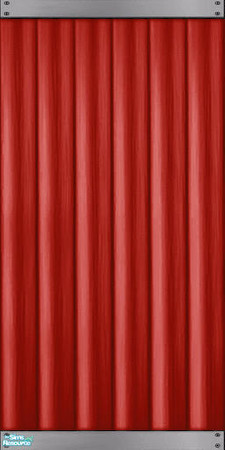 Sims 2 — Red Aluminum Siding Straight by Darth_Joules — Maxis match aluminum in red. TRSAA