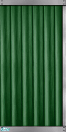 Sims 2 — Green Aluminum Siding  Right Corner by Darth_Joules — Maxis match aluminum siding in green. TRSAA