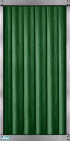 Sims 2 — Green Aluminum Siding Framed by Darth_Joules — Maxis match aluminum siding in green. TRSAA
