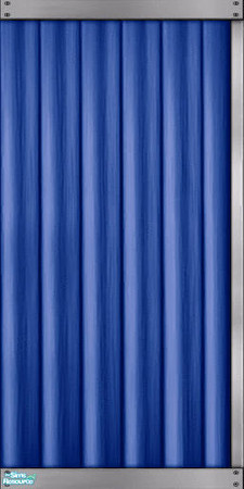 Sims 2 — Blue Aluminum Siding Right Corner by Darth_Joules — Maxis match aluminum siding in blue. TRSAA