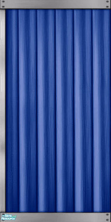 Sims 2 — Blue Aluminum Siding Left Corner by Darth_Joules — Maxis match aluminum siding in blue. TRSAA
