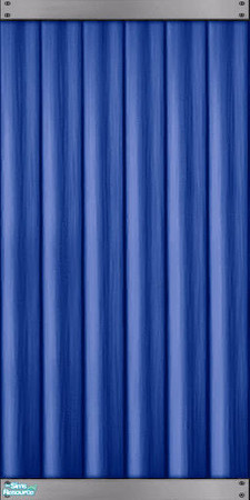 Sims 2 — Blue Aluminum Siding Straight by Darth_Joules — Maxis match aluminum siding in blue. TRSAA