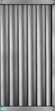 Sims 2 — Silver Aluminum Siding Right Corner by Darth_Joules — Maxis match aluminum siding in silver. TRSAA