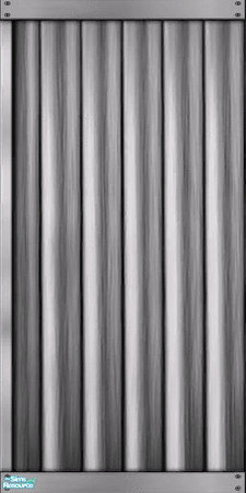 Sims 2 — Silver Aluminum Siding Left Corner by Darth_Joules — Maxis match aluminum siding in silver. TRSAA