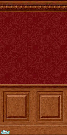 Sims 2 — Runic Wall Set - Brick by LadyDeluxe — I wanted a more classier wallpaper for my sims. A beautiful design